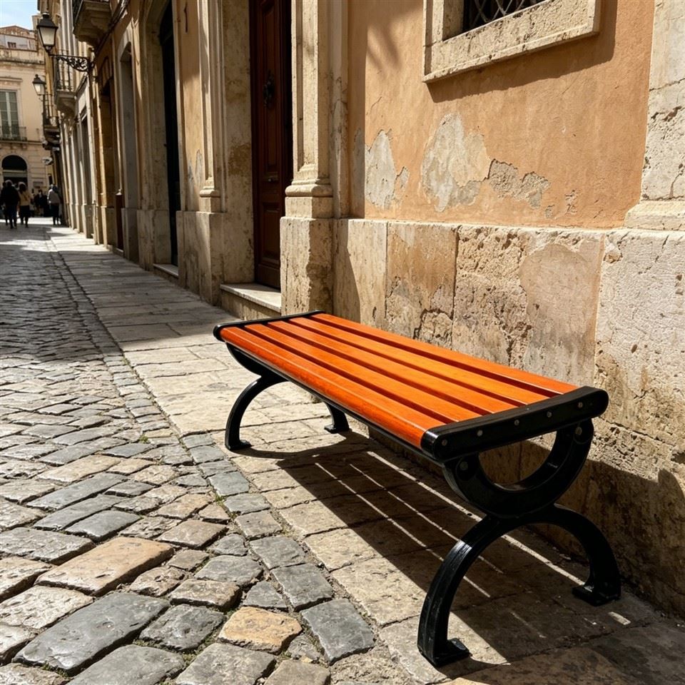 Cast Iron And Oak Bench high quality