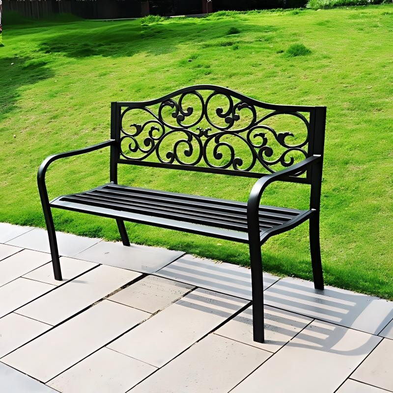 Outdoor Metal Park Bench factory